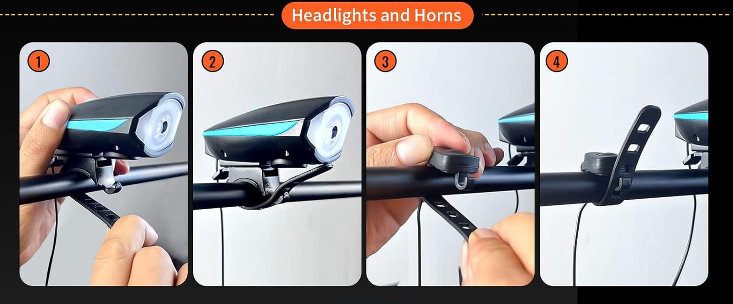 Bike Light Set USB Rechargeable